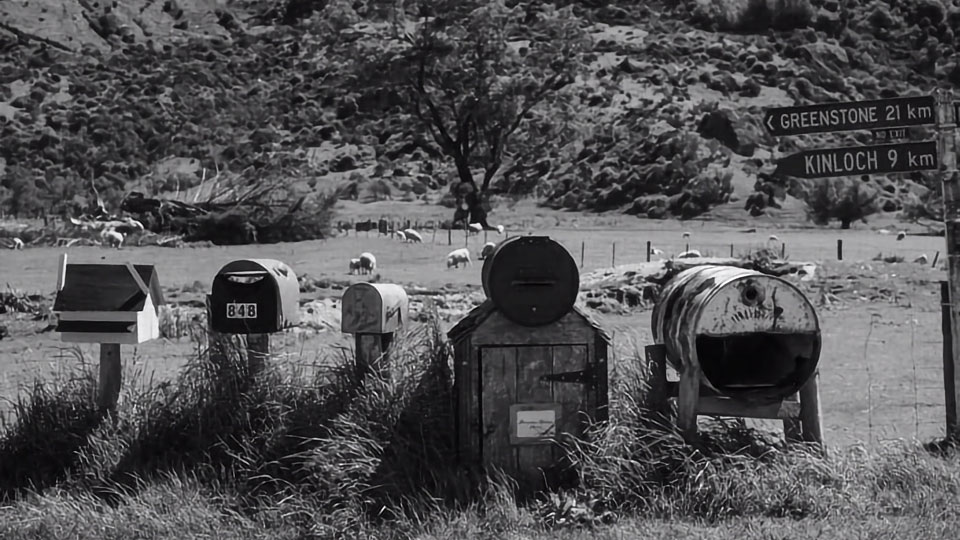 Mailboxes in rural Australia.